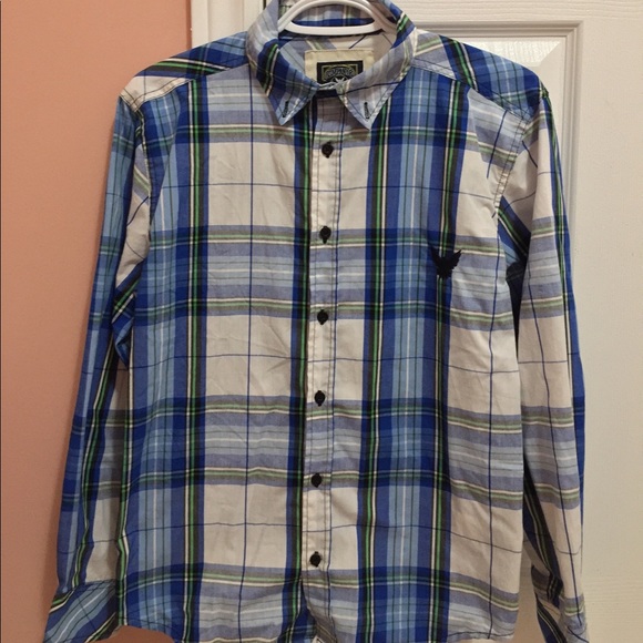 Flannel - Blue, Green, Black, White - Picture 2 of 3